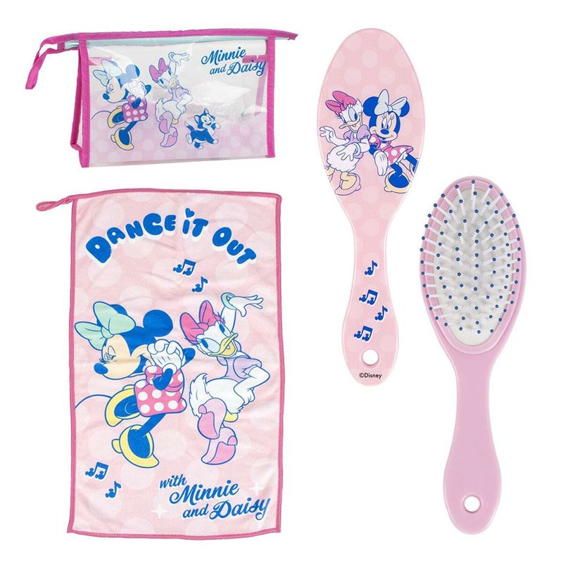 Trousse de Toilette avec Accessoires Minnie Mouse Rose 23 x 15 x 8 cm