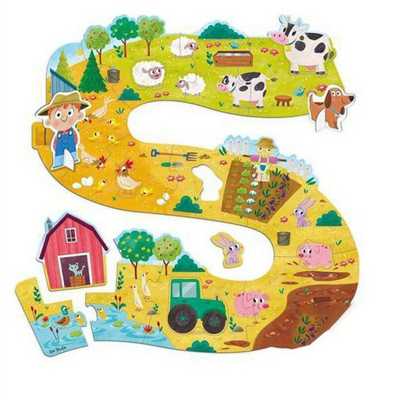 Image secondaire de Puzzle Bébé Ferme XXL Goula 53176 (17 pcs)