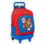 Cartable à roulettes Super Mario Rouge Bleu (33 x 45 x 22 cm)