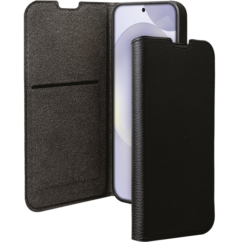 Folio Samsung Galaxy S25 Wallet Fonction Stand Noir - Certifié GRS Bigben