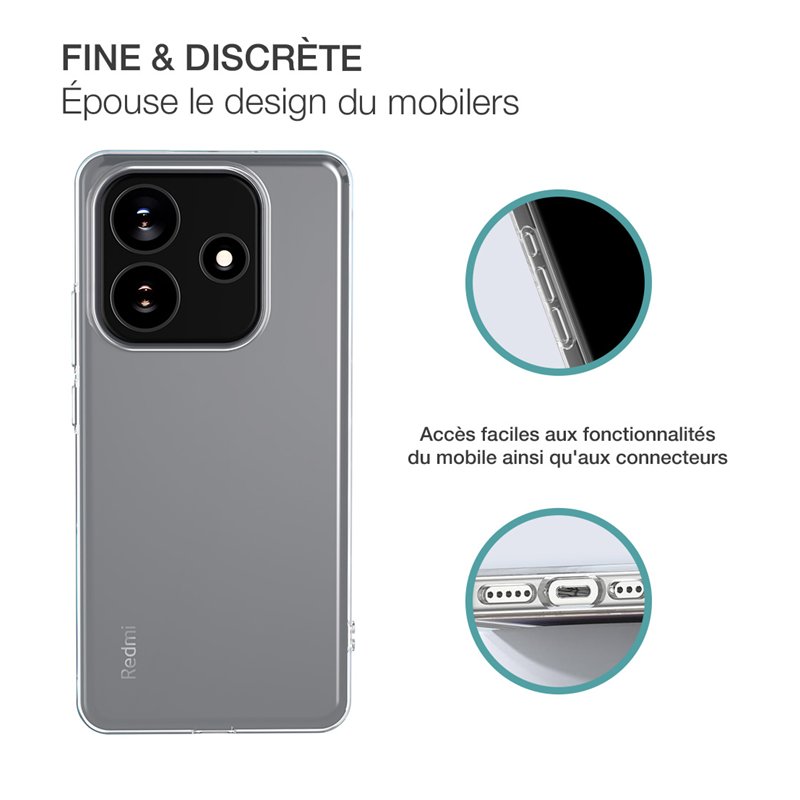 Image secondaire de Coque Xiaomi Redmi Note 14 4G Souple Transparente Bigben