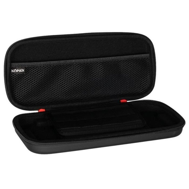 Image secondaire de Housse de protection et transport - KONIX - Console Nintendo Switch 2 - Filet rangement accessoires - 8 compartiments jeux - Noi