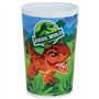 JURASSIC WORLD - Lot vaisselle pour enfant avec verre, assiette creuse, assiette, couverts, gourde et boite gouter