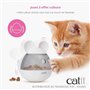 Distributeur de friandises pour chat - CATIT - PIXI - Design oreilles de souris - Blanc