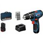 Perceuse a percussion - BOSCH PROFESSIONAL - GSB 12V-15 - 2 batteries 2,0Ah - 25 accessoires - Sac inclus