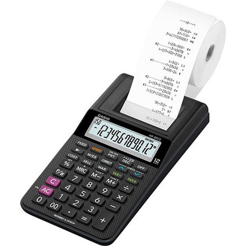 Image secondaire de la Calculatrice imprimante - CASIO - HR8 RCE - Portable - Écran LCD - Alimentation par pile