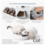 Fontaine a eau pour chat - CATIT - PIXI - 2,5L - Avec LED - Trois réglages de débit d'eau - Rose pale