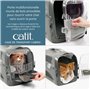 Cage de transport pour chat - CATIT - Cabrio - Multifonctionelle - Ouverture 360° - Turquoise
