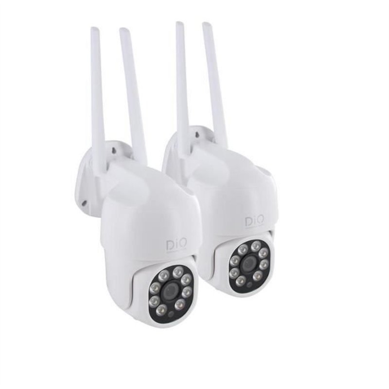 Caméras extérieures - DIO CONNECTED HOME - Lot de 2 - Dual band filaires rotatives - 4MP