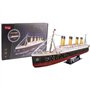 Puzzle 3D lumineux - Bateau Titanic - Jeu de construction - EXPLORA - 266 pieces - Des 8 ans
