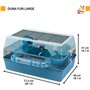 Cage - FERPLAST - DUNA FUN LARGE - 3 étages - 71,5 x 46 x 41 cm - Bleu
