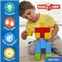 Blocs magnétiques - GEOMAG - Magicube 061 - 8 pieces - Empilables - Plastique recyclé