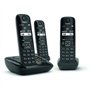 GIGASET Téléphone Fixe AS690 A Trio Noir