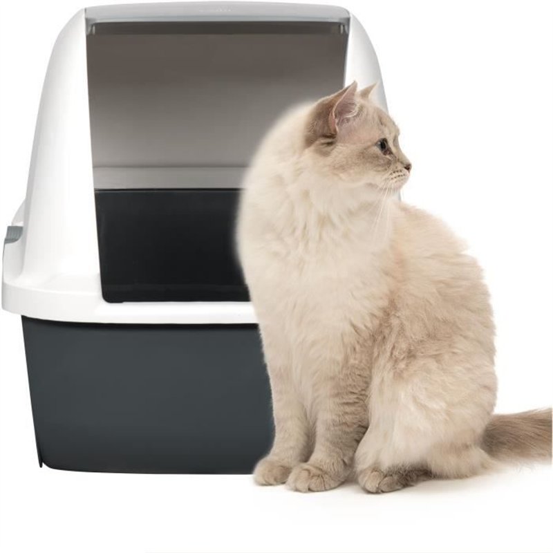 Image secondaire de Maison de toilette Bac a litiere pour chat - CATIT - Airsift Regular - Systeme de filtration intégré - L. 57 x l. 39 x H. 46,5 c