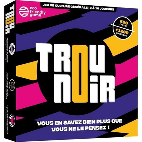 Trou Noir - Jeu de Societe - Jeu d'ambiance - Quiz Culture Générale Entre Amis ou en Famille