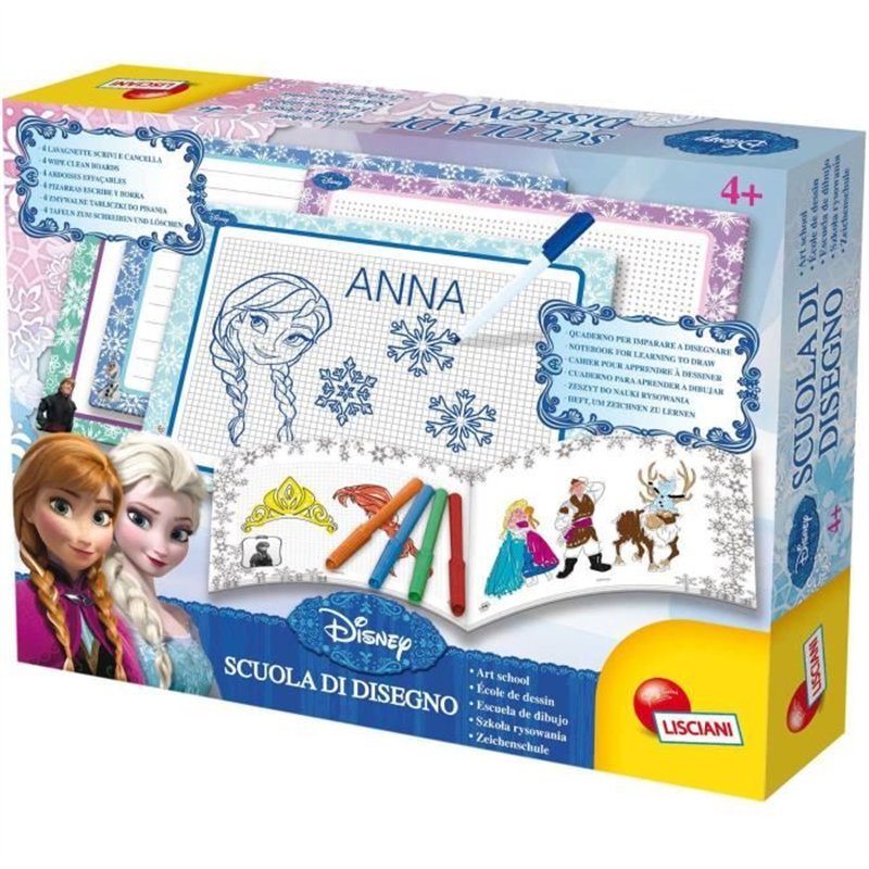 Kit de dessin - LISCIANIGIOCHI - LA REINE DES NEIGES - Ardoises, Feutre effaçable