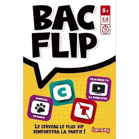 Jeu de société - LANSAT - BAC FLIP - Des 8 ans