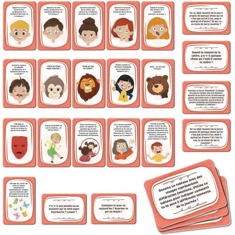 Image secondaire de Jeu de cartes Gestion des émotions - Jeu Éducatif - LIFE SKILLS - Cartes illustrées