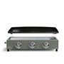 Plancha gaz - LIVOO - DOC324 - 3 brûleurs - Vert / Noir