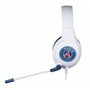 Casque gaming filaire - KONIX - PC, PS4, PS5, Switch, Xbox - Micro 45° - Câble 1,5 m - Blanc et bleu