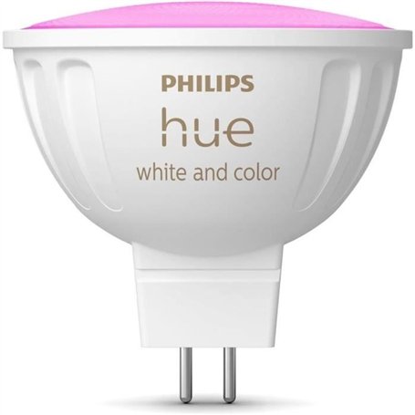 Ampoule connectée - PHILIPS HUE - MR16 - Lumiere blanche et colorée - Compatible bluetooth - Fonctionne avec App et voix