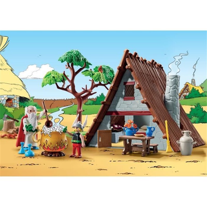 Image secondaire de PLAYMOBIL 71828 Astérix : Hutte d'Astérix avec Panoramix