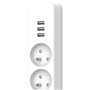 Multiprise - QUARX - 4 prises - Avec 3 ports USB, câble 1,5m