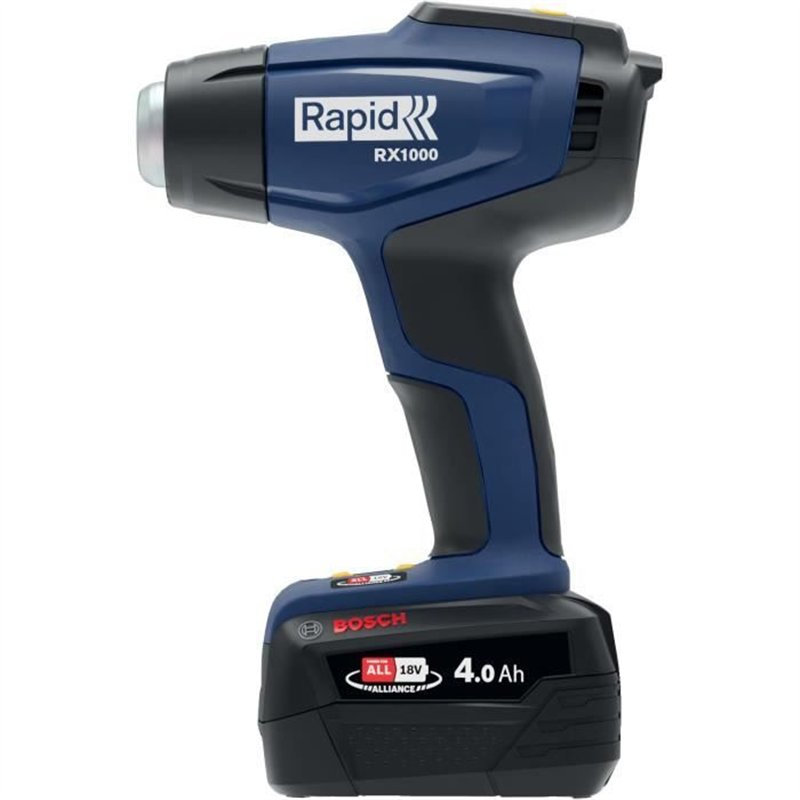 Image secondaire de Pistolet air chaud à batterie 18V - RAPID - RX1000 - Coffret + batterie 4.0Ah + chargeur