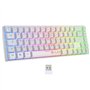 Clavier Gamer - Membrane - The G-Lab - KEYZ HYDROGEN WL - Rétroélairage arc-en-ciel - Sans fil - Semi mécanqiue - Azerty - Blanc