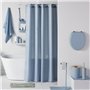 Rideau de douche gauffré - Blue - Polyester - 180 x 200 cm - 12 crochets - UTILITY - TODAY