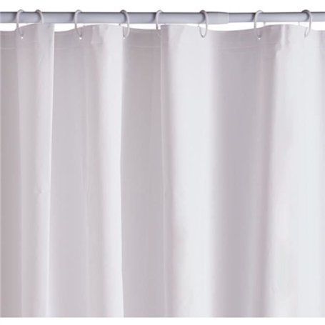 Rideau de douche gauffré - White - PEVA - 180 x 200 cm - 12 crochets - UTILITY - TODAY