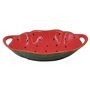 Bol pour Apéritifs Home ESPRIT Rouge Vert Grès Pastèque 30 x 19,5 x 7,5 cm