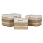 Set de basket Home ESPRIT Naturel Herbier marin Tropical (3 Pièces)