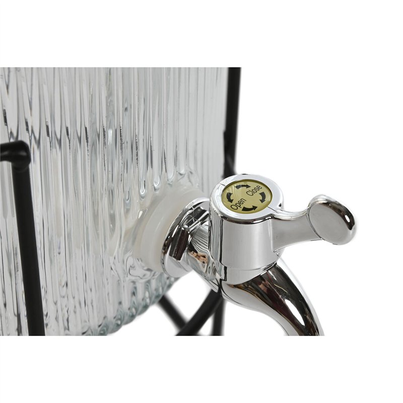 Image secondaire de Distributeur d'eau Home ESPRIT Noir Métal Silicone Verre ABS 5 L 19,6 x 23,5 x 40,5 cm