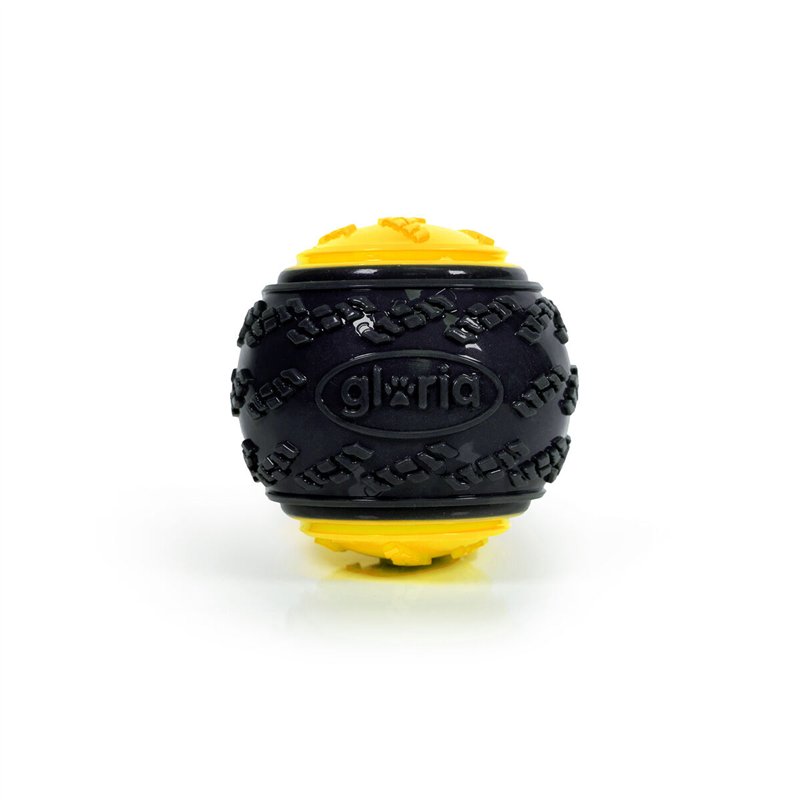 Image secondaire de Boule pour animaux de compagnie Gloria PLAY AND RUN Jaune TPR L 8,89 cm