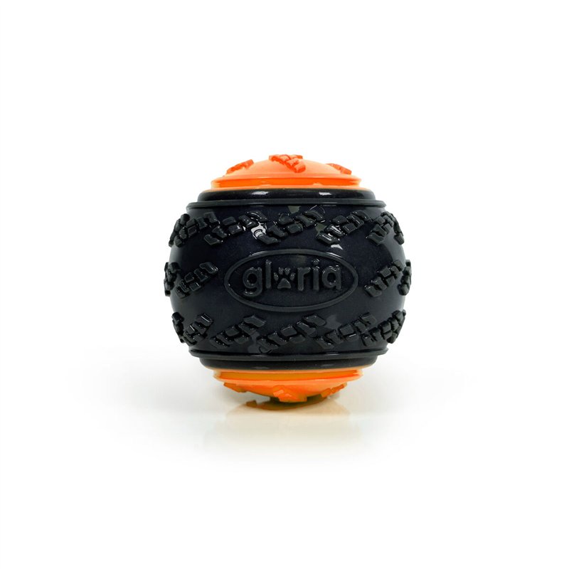 Image secondaire de Boule pour animaux de compagnie Gloria PLAY AND RUN Orange TPR L 8,89 cm