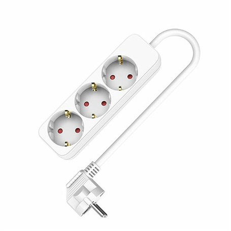 Rallonge 3 prises Schuko sans interrupteur TM Electron (1,5 m)