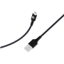 Câble Tissé USB A / microUSB 2.1A 1.2m 10.5W Noir Bigben