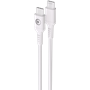 Câble Tissé USB C / USB C 3A 1.2m PD 60W Blanc Bigben