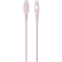 Câble Tissé USB C / Lightning 3A 1.2m PD 60W Rose Bigben