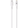Câble Tissé USB C / Lightning 3A 1.2m PD 60W Blanc Bigben