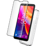 Pack 2 en 1 Coque TCL 501 Souple Transparente + Protège écran 2.5D + SmartFrame - Certifié GRS Bigben