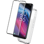 Pack 2 en 1 Coque TCL 505 Souple Transparente + Protège écran 2.5D + SmartFrame - Certifié GRS Bigben