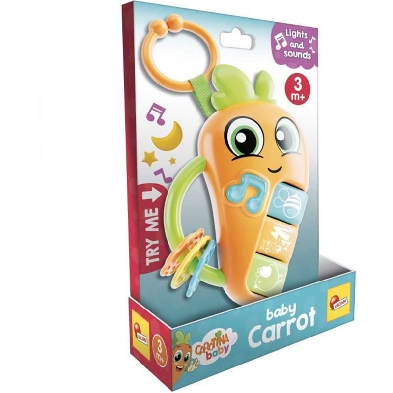 Image secondaire de Carot - Hochet électronique - CAROTINA BABY - Mélodies et bruits d'animaux, Anneaux de dentition