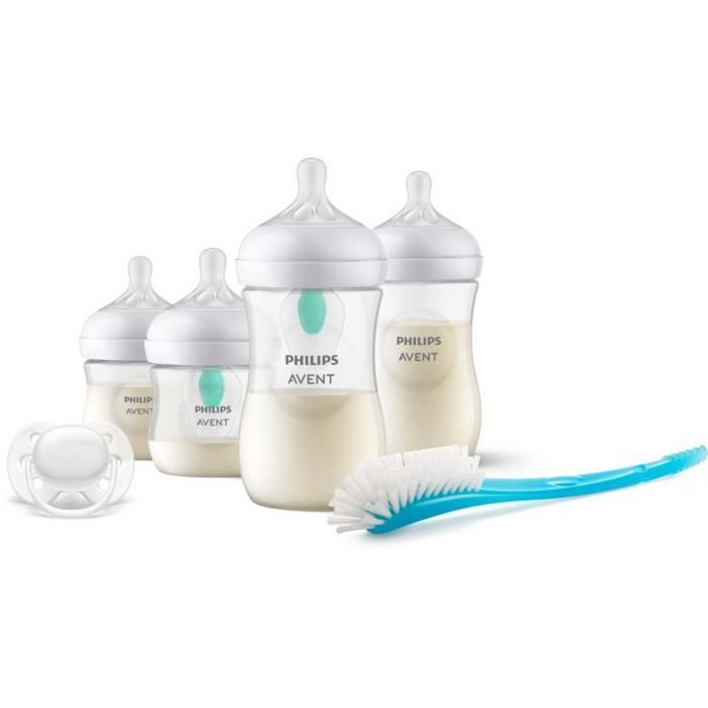 Kit nouveau-né - PHILIPS AVENT - Natural 3.0 AirFree - 2 Biberons 125ml + 2 Biberons 260ml + Sucettes Ultra Douce 0-6M