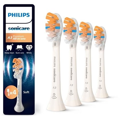 Lot de 4 tetes de brosse - PHILIPS - HX9094/87 - A3 white