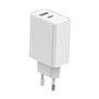 CHARGEUR SECTEUR 30W USB-C USB-A BLANC