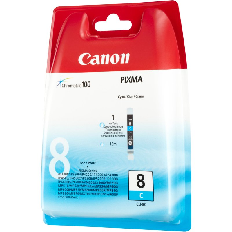 Image secondaire de Canon CLI-8 Cartouche C Cyan (Pack plastique sécurisé)