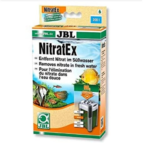 JBL NitratEx, Masse filtrante pour l'élimination rapide des nitrates dans l'eau d'aquarium 250 ml (170 g) neutralisent 9000 mg d