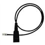 Jabra Câble droit avec QD 0,5 m - 4P plug: m-,r,r,m+ - Polarité P0 Std